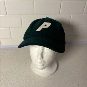 Palace Skateboards 6 Pannel Wool Hat Green Adjustable Logo Pin